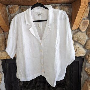 Madewell Plus 100% Linen Resort Shirt